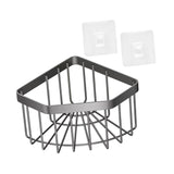 Maxbell Sink Sponge Holder Dish Cloth Hanger Portable Drain Rack Versatile Organizer Grey