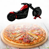 Maxbell Motorcycle Pizza Cutter Sturdy Easy Clean Antirust for Party Bakery Pancakes