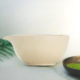 Maxbell Matcha Bowl Handmade Gift for Matcha Lover/friend/Family Traditional Ceramic Beige