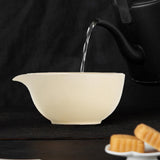 Maxbell Matcha Bowl Handmade Gift for Matcha Lover/friend/Family Traditional Ceramic Beige