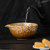 Maxbell Matcha Bowl Handmade Gift for Matcha Lover/friend/Family Traditional Ceramic Spotted White
