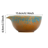 Maxbell Matcha Bowl Handmade Gift for Matcha Lover/friend/Family Traditional Ceramic Spotted Blue