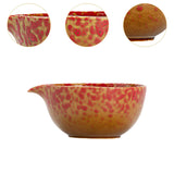 Maxbell Matcha Bowl Handmade Gift for Matcha Lover/friend/Family Traditional Ceramic Spotted Red