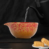 Maxbell Matcha Bowl Handmade Gift for Matcha Lover/friend/Family Traditional Ceramic Spotted Red