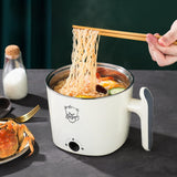 Maxbell Electric Hot Pot Lazy Pot Ramen Cooker Mini Cooker for Pasta Cooking Noodles White
