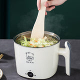 Maxbell Electric Hot Pot Lazy Pot Ramen Cooker Mini Cooker for Pasta Cooking Noodles White