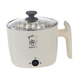 Maxbell Electric Hot Pot Lazy Pot Ramen Cooker Mini Cooker for Pasta Cooking Noodles White