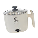 Maxbell Electric Hot Pot Lazy Pot Ramen Cooker Mini Cooker for Pasta Cooking Noodles White