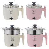 Maxbell Electric Hot Pot Lazy Pot Ramen Cooker Mini Cooker for Pasta Cooking Noodles White