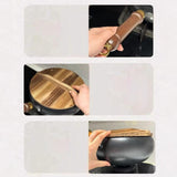 Maxbell Nonstick Wok No Coating Manual Forging Iron Pan for Hotel Kitchen Restaurant