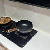 Maxbell Nonstick Wok No Coating Manual Forging Iron Pan for Hotel Kitchen Restaurant