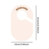 Maxbell 8Pcs Blank Clothing Rack Divider Baby Hanger for Wardrobe Newborn Bedroom