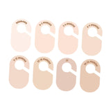 Maxbell 8Pcs Blank Clothing Rack Divider Baby Hanger for Wardrobe Newborn Bedroom