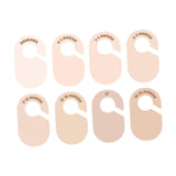 Maxbell 8Pcs Blank Clothing Rack Divider Baby Hanger for Wardrobe Newborn Bedroom