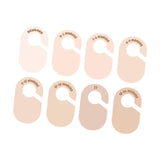 Maxbell 8Pcs Blank Clothing Rack Divider Baby Hanger for Wardrobe Newborn Bedroom