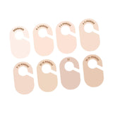Maxbell 8Pcs Blank Clothing Rack Divider Baby Hanger for Wardrobe Newborn Bedroom