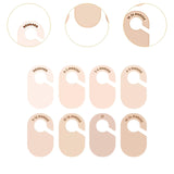 Maxbell 8Pcs Blank Clothing Rack Divider Baby Hanger for Wardrobe Newborn Bedroom