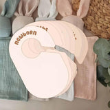 Maxbell 8Pcs Blank Clothing Rack Divider Baby Hanger for Wardrobe Newborn Bedroom