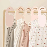 Maxbell 8Pcs Blank Clothing Rack Divider Baby Hanger for Wardrobe Newborn Bedroom