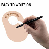 Maxbell 8Pcs Blank Clothing Rack Divider Baby Hanger for Wardrobe Newborn Bedroom