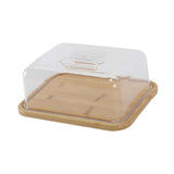 Maxbell Cake Display Stand with Clear Lid Butter Cheese Dish for Candy Dessert Cakes L