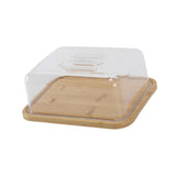 Maxbell Cake Display Stand with Clear Lid Butter Cheese Dish for Candy Dessert Cakes L