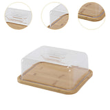 Maxbell Cake Display Stand with Clear Lid Butter Cheese Dish for Candy Dessert Cakes L