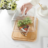 Maxbell Cake Display Stand with Clear Lid Butter Cheese Dish for Candy Dessert Cakes M