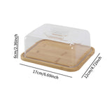 Maxbell Cake Display Stand with Clear Lid Butter Cheese Dish for Candy Dessert Cakes M