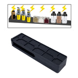 Maxbell Stove Top Magnetic Rack Storage Organization Easy to Use Seasoning Organizer Black