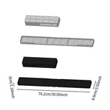 Maxbell Stove Top Magnetic Rack Storage Organization Easy to Use Seasoning Organizer Black