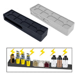 Maxbell Stove Top Magnetic Rack Storage Organization Easy to Use Seasoning Organizer Black