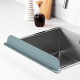 Maxbell Kitchen Sink Splash Guard Sink Backsplash for Dish Washing Kitchen Washbasin Gray