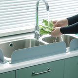 Maxbell Kitchen Sink Splash Guard Sink Backsplash for Dish Washing Kitchen Washbasin Gray
