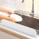 Maxbell Kitchen Sink Splash Guard Sink Backsplash for Dish Washing Kitchen Washbasin White