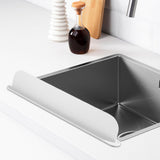 Maxbell Kitchen Sink Splash Guard Sink Backsplash for Dish Washing Kitchen Washbasin White
