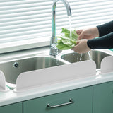 Maxbell Kitchen Sink Splash Guard Sink Backsplash for Dish Washing Kitchen Washbasin White