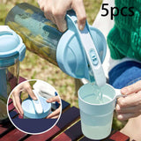 Maxbell Cold Water Jug with Handle Leak-proof Juice Container for Dining Cafe Picnic Ice Blue