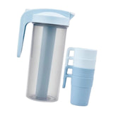 Maxbell Cold Water Jug with Handle Leak-proof Juice Container for Dining Cafe Picnic Ice Blue