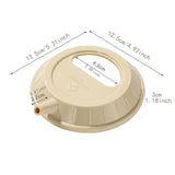 Maxbell Silicone Lid for Camping Bowl Lightweight Reusable Tableware Utensil Pot Lid Beige