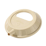 Maxbell Silicone Lid for Camping Bowl Lightweight Reusable Tableware Utensil Pot Lid Beige