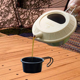 Maxbell Silicone Lid for Camping Bowl Lightweight Reusable Tableware Utensil Pot Lid Beige