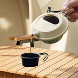 Maxbell Silicone Lid for Camping Bowl Lightweight Reusable Tableware Utensil Pot Lid Beige