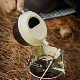 Maxbell Silicone Lid for Camping Bowl Lightweight Reusable Tableware Utensil Pot Lid Beige