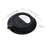 Maxbell Silicone Lid for Camping Bowl Lightweight Reusable Tableware Utensil Pot Lid Black