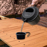 Maxbell Silicone Lid for Camping Bowl Lightweight Reusable Tableware Utensil Pot Lid Black