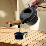 Maxbell Silicone Lid for Camping Bowl Lightweight Reusable Tableware Utensil Pot Lid Black