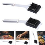 Maxbell Grill Brush and Scraping Tool Comfortable Grip Wire BBQ Grill Cleaning Brush 35.5cmx6cm