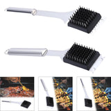 Maxbell Grill Brush and Scraping Tool Comfortable Grip Wire BBQ Grill Cleaning Brush 35.5cmx6cm