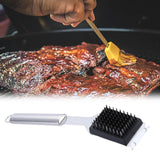 Maxbell Grill Brush and Scraping Tool Comfortable Grip Wire BBQ Grill Cleaning Brush 42cmx6.4cm